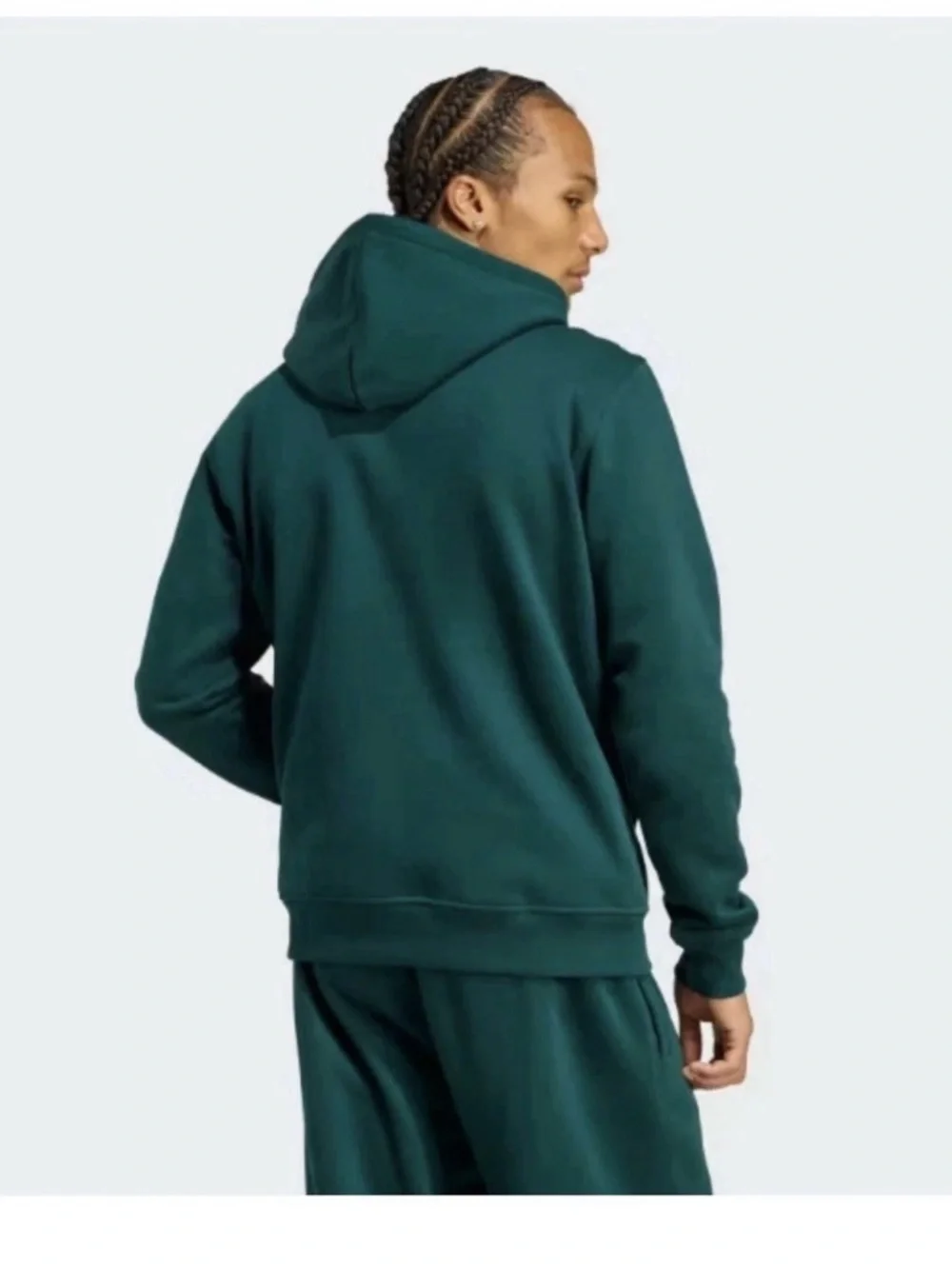 adidas Green Trefoil Pullover Hoodie